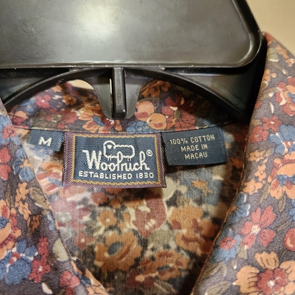 VTG Woolrich Women's 100% Cotton Floral Autumn Print Shirt Size M - Picture 6 of 10